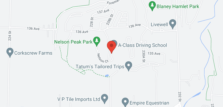 map of 13536 NELSON PEAK DRIVE